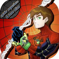 spider superhero & ben alien
